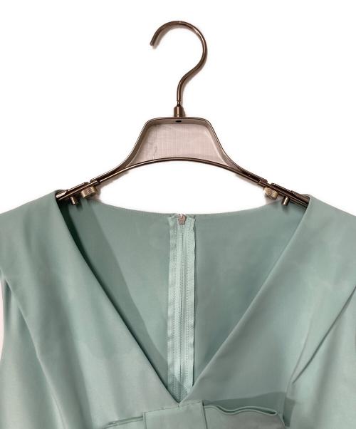 FOXEY NEWYORK（フォクシーニューヨーク）FOXEY NEWYORK (フォクシーニューヨーク) ノースリーブワンピース グリーン サイズ:FREEの古着・服飾アイテム