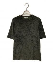 Whim Gazette（ウィムガゼット）の古着「トリアセベロアTEE」｜ブラウン