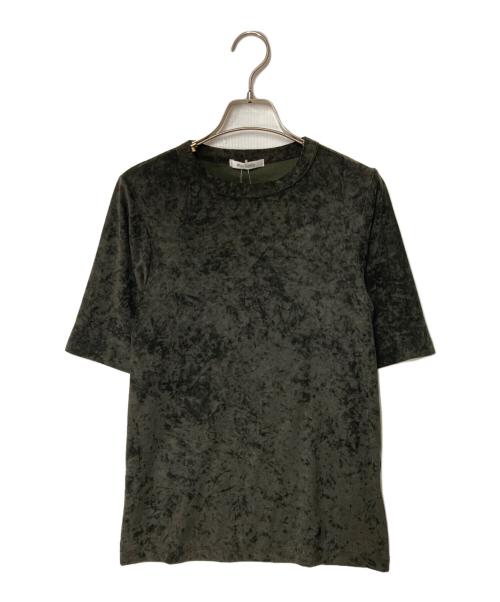 Whim Gazette（ウィムガゼット）Whim Gazette (ウィムガゼット) トリアセベロアTEE ブラウン サイズ:Freeの古着・服飾アイテム