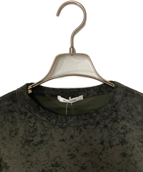 Whim Gazette（ウィムガゼット）Whim Gazette (ウィムガゼット) トリアセベロアTEE ブラウン サイズ:Freeの古着・服飾アイテム