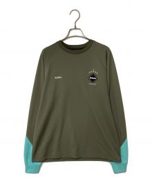 F.C.R.B.（エフシーレアルブリストル）の古着「STREAM LINE L/S TOP」｜オリーブ×ブルー