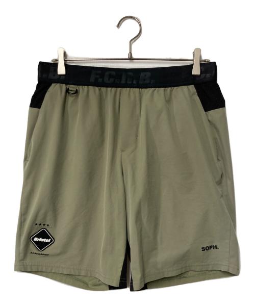 F.C.R.B.（エフシーレアルブリストル）F.C.R.B. (エフシーレアルブリストル) STRETCH LIGHT WEIGHT EASY SHORTS オリーブ サイズ:Ｍの古着・服飾アイテム