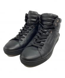 DOLCE & GABBANA（ドルチェ＆ガッバーナ）の古着「レザーハイカットスニーカー」｜ブラック