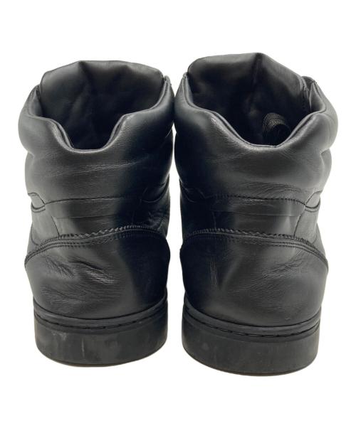 DOLCE & GABBANA（ドルチェ＆ガッバーナ）DOLCE & GABBANA (ドルチェ＆ガッバーナ) レザーハイカットスニーカー ブラック サイズ:7の古着・服飾アイテム