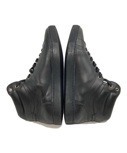 DOLCE & GABBANA（ドルチェ＆ガッバーナ）DOLCE & GABBANA (ドルチェ＆ガッバーナ) レザーハイカットスニーカー ブラック サイズ:7の古着・服飾アイテム