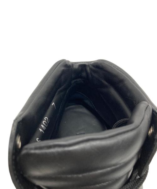 DOLCE & GABBANA（ドルチェ＆ガッバーナ）DOLCE & GABBANA (ドルチェ＆ガッバーナ) レザーハイカットスニーカー ブラック サイズ:7の古着・服飾アイテム