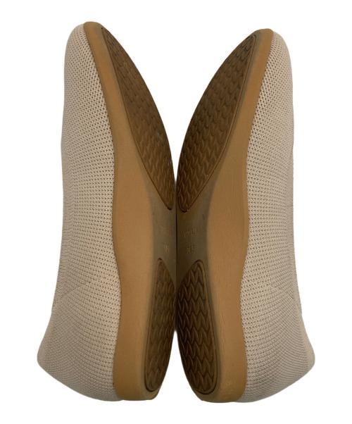 VIVAIA（ビバイア）VIVAIA (ビバイア) ラウンドトゥ フラットシューズ ベージュ サイズ:38.5の古着・服飾アイテム