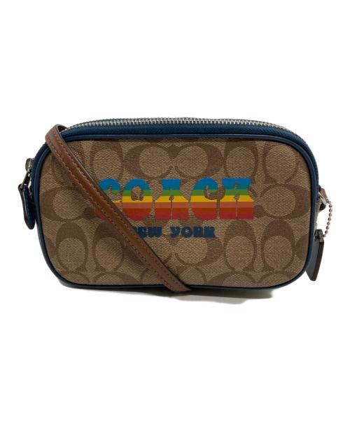 COACH（コーチ）COACH (コーチ) シグネチャーショルダーバッグ ブラウンの古着・服飾アイテム