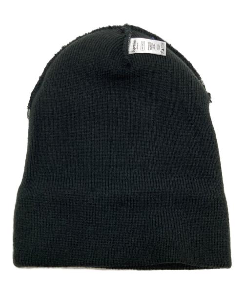 SUPREME（シュプリーム）Supreme (シュプリーム) Chenille Stripe Beanie ブラック×ホワイトの古着・服飾アイテム