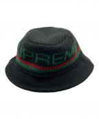 SUPREMEシュプリーム）の古着「Knit Logo Crusher」｜ブラック