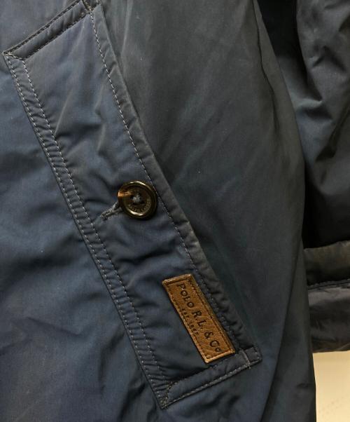 POLO RALPH LAUREN（ポロ・ラルフローレン）POLO RALPH LAUREN (ポロ・ラルフローレン) 中綿ステンカラーコート ネイビー サイズ:Ｍの古着・服飾アイテム