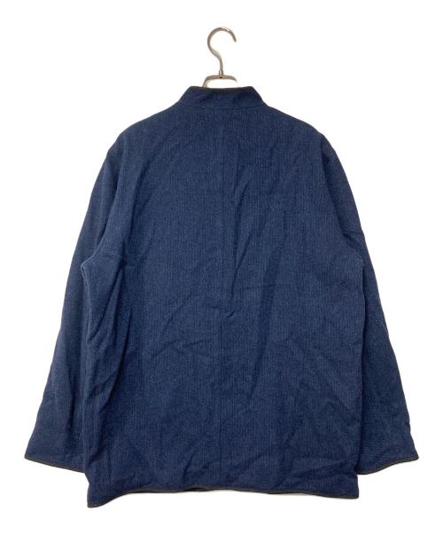 PAPAS（パパス）PAPAS (パパス) ニットジャケット ネイビー サイズ:Mの古着・服飾アイテム