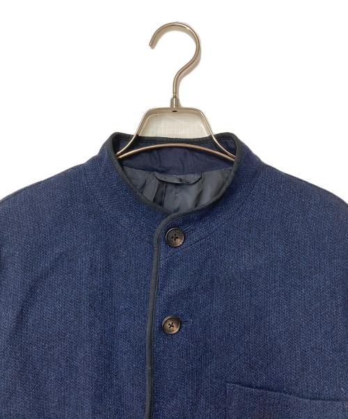 PAPAS（パパス）PAPAS (パパス) ニットジャケット ネイビー サイズ:Mの古着・服飾アイテム
