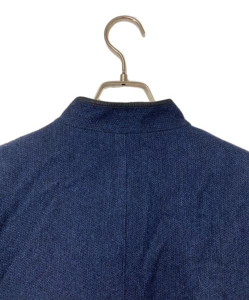 PAPAS（パパス）PAPAS (パパス) ニットジャケット ネイビー サイズ:Mの古着・服飾アイテム