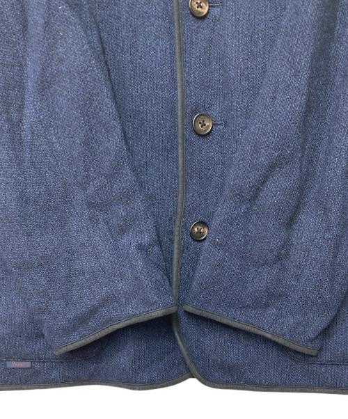 PAPAS（パパス）PAPAS (パパス) ニットジャケット ネイビー サイズ:Mの古着・服飾アイテム