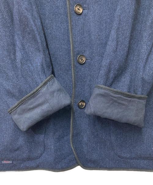 PAPAS（パパス）PAPAS (パパス) ニットジャケット ネイビー サイズ:Mの古着・服飾アイテム