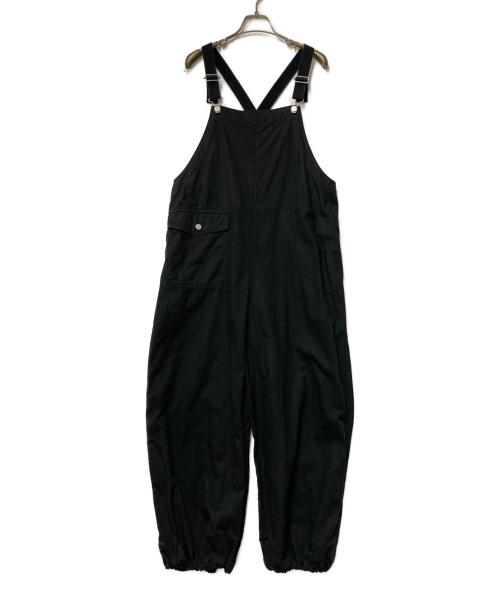 Spick and Span（スピック＆スパン）Spick and Span (スピック＆スパン) リップストップオーバーオール ブラック サイズ:Freeの古着・服飾アイテム