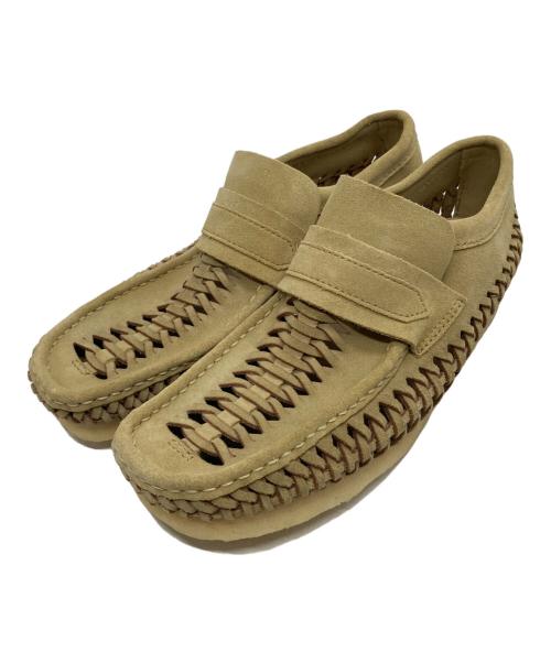 CLARKS（クラークス）CLARKS (クラークス) WB Loafer Weave ブラウン サイズ:8の古着・服飾アイテム