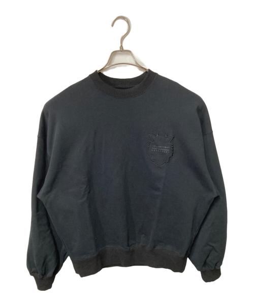EVISEN（エビセン）EVISEN (エビセン) クルーネックスウェット ブラック サイズ:Ｍの古着・服飾アイテム