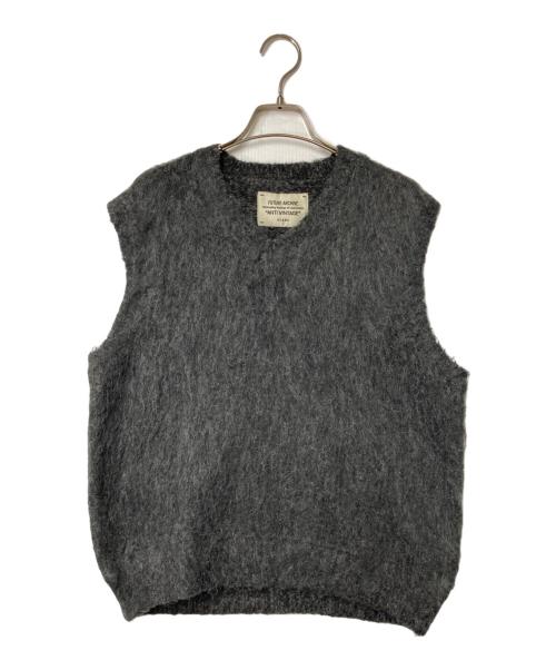 BEAMS（ビームス）BEAMS (ビームス) FUTURE ARCHIVE / SHAGGY グレー BEAMS  KNIT VEST グレー サイズ:Sの古着・服飾アイテム