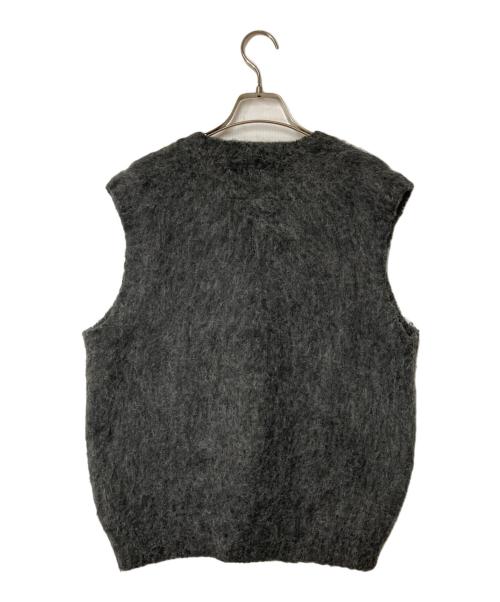 BEAMS（ビームス）BEAMS (ビームス) FUTURE ARCHIVE / SHAGGY グレー BEAMS  KNIT VEST グレー サイズ:Sの古着・服飾アイテム