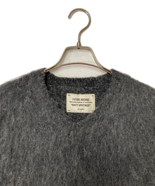 BEAMS（ビームス）BEAMS (ビームス) FUTURE ARCHIVE / SHAGGY グレー BEAMS  KNIT VEST グレー サイズ:Sの古着・服飾アイテム