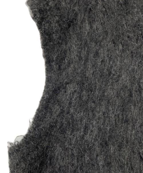 BEAMS（ビームス）BEAMS (ビームス) FUTURE ARCHIVE / SHAGGY グレー BEAMS  KNIT VEST グレー サイズ:Sの古着・服飾アイテム