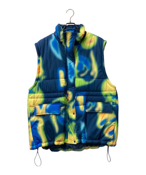 MAISON SPECIAL（メゾンスペシャル）MAISON SPECIAL (メゾンスペシャル) タイダイダウンジャケット ブルー×イエロー サイズ:Freeの古着・服飾アイテム
