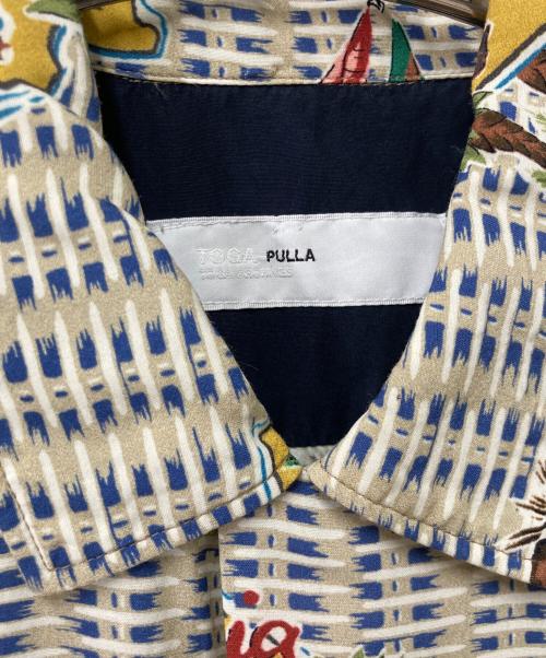 TOGA PULLA（トーガ プルラ）TOGA PULLA (トーガ プルラ) reyn spooner (レイン スプナー) 半袖シャツ ベージュ×ブルー サイズ:48の古着・服飾アイテム