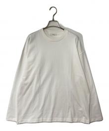 ATON（エイトン）の古着「ルーズフィットロングスリーブTシャツ」｜ホワイト