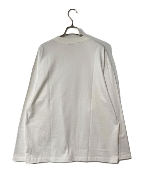 ATON（エイトン）ATON (エイトン) ルーズフィットロングスリーブTシャツ ホワイト サイズ:4の古着・服飾アイテム