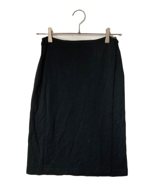 CHANEL（シャネル）CHANEL (シャネル) ラップスカート ブラック サイズ:38の古着・服飾アイテム
