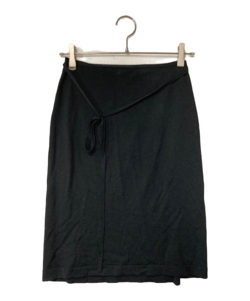 CHANEL（シャネル）CHANEL (シャネル) ラップスカート ブラック サイズ:38の古着・服飾アイテム