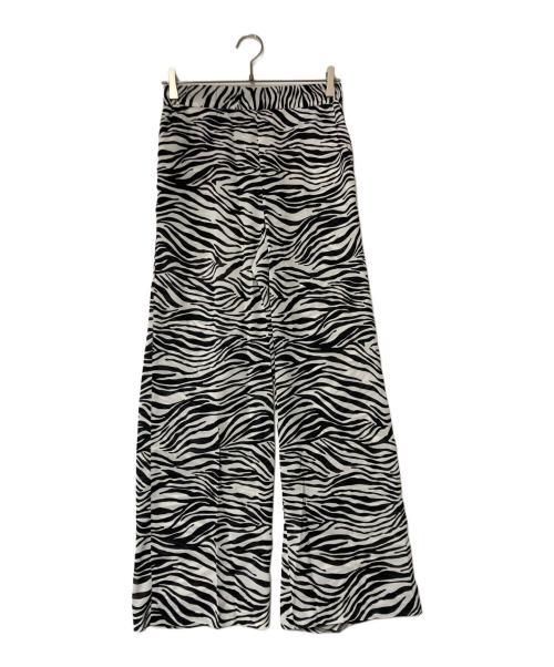 DEUXIEME CLASSE（ドゥーズィエム クラス）Deuxieme Classe (ドゥーズィエム クラス) zebra パンツ ホワイト×ブラック サイズ:36の古着・服飾アイテム
