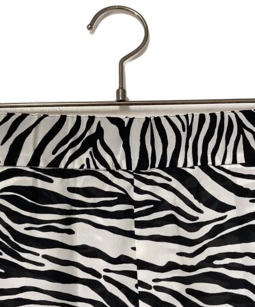 DEUXIEME CLASSE（ドゥーズィエム クラス）Deuxieme Classe (ドゥーズィエム クラス) zebra パンツ ホワイト×ブラック サイズ:36の古着・服飾アイテム
