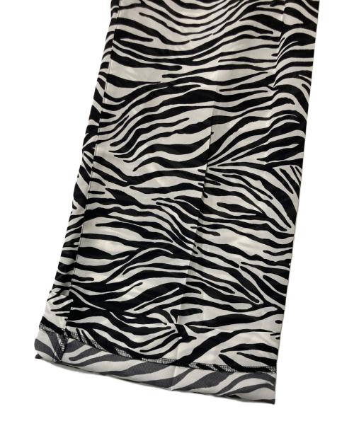 DEUXIEME CLASSE（ドゥーズィエム クラス）Deuxieme Classe (ドゥーズィエム クラス) zebra パンツ ホワイト×ブラック サイズ:36の古着・服飾アイテム