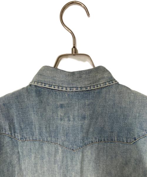 POLO RALPH LAUREN（ポロ・ラルフローレン）POLO RALPH LAUREN (ポロ・ラルフローレン) デニムウエスタンシャツ ブルー サイズ:20の古着・服飾アイテム