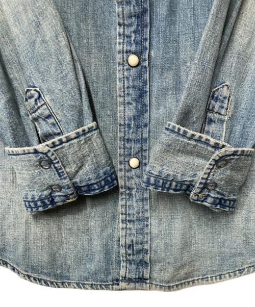 POLO RALPH LAUREN（ポロ・ラルフローレン）POLO RALPH LAUREN (ポロ・ラルフローレン) デニムウエスタンシャツ ブルー サイズ:20の古着・服飾アイテム