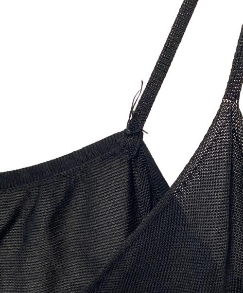 CHANEL（シャネル）CHANEL (シャネル) ロゴプレートキャミソール ブラック サイズ:38の古着・服飾アイテム