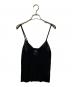 CHANEL（シャネル）の古着「ロゴプレートキャミソール」｜ブラック