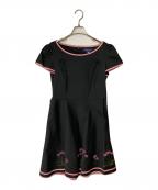 M'S GRACYエムズグレイシー）の古着「ワンピース」｜ブラック×ピンク