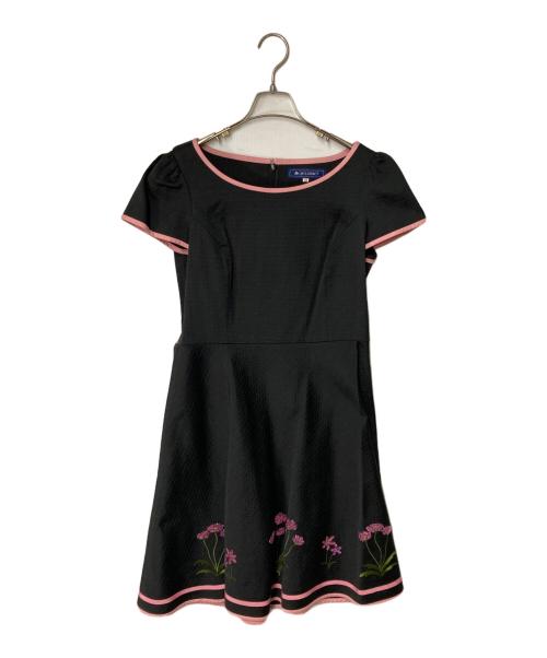 M'S GRACY（エムズグレイシー）M'S GRACY (エムズグレイシー) ワンピース ブラック×ピンク サイズ:42の古着・服飾アイテム