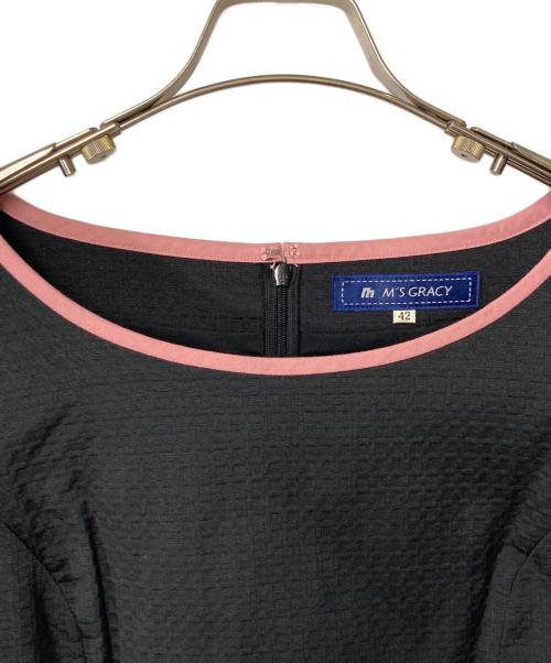 M'S GRACY（エムズグレイシー）M'S GRACY (エムズグレイシー) ワンピース ブラック×ピンク サイズ:42の古着・服飾アイテム