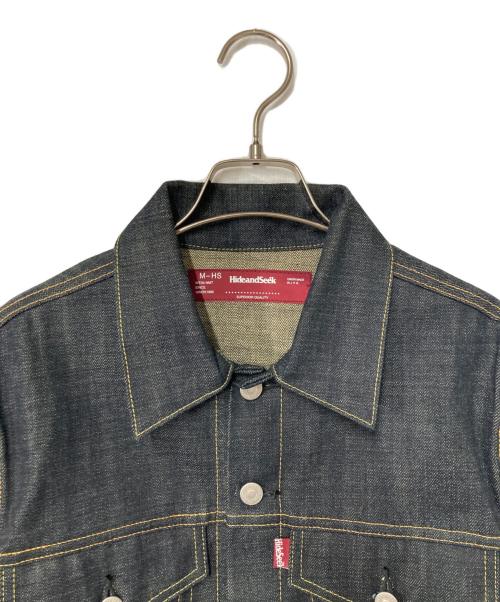 HIDE AND SEEK（ハイドアンドシーク）HIDE AND SEEK (ハイドアンドシーク) 3rd Type リジッドデニムジャケット インディゴ サイズ:Mの古着・服飾アイテム