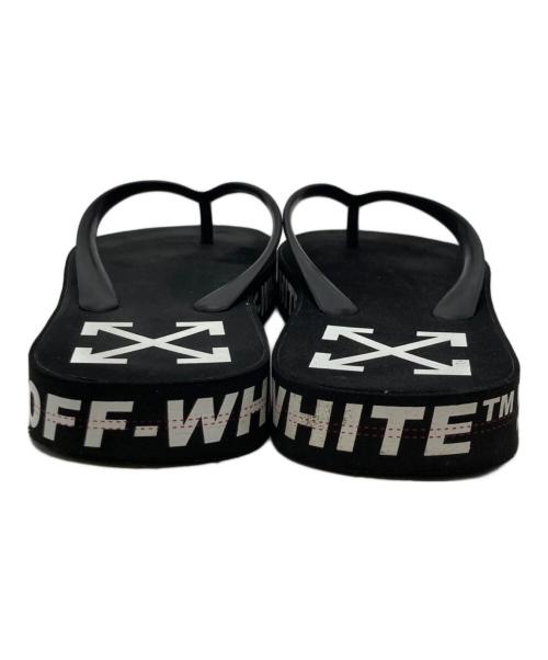 OFFWHITE（オフホワイト）OFFWHITE (オフホワイト) ロゴビーチサンダル ブラック サイズ:不明の古着・服飾アイテム