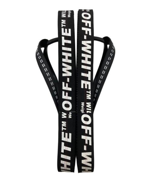 OFFWHITE（オフホワイト）OFFWHITE (オフホワイト) ロゴビーチサンダル ブラック サイズ:不明の古着・服飾アイテム