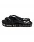 OFFWHITE (オフホワイト) ロゴビーチサンダル ブラック サイズ:不明：6000円
