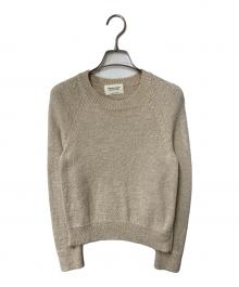 beautiful people（ビューティフルピープル）の古着「c/w uneveness yarn side zip pullover」｜ベージュ