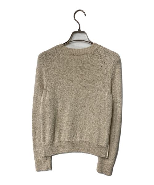 beautiful people（ビューティフルピープル）beautiful people (ビューティフルピープル) c/w uneveness yarn side zip pullover ベージュ サイズ:140の古着・服飾アイテム