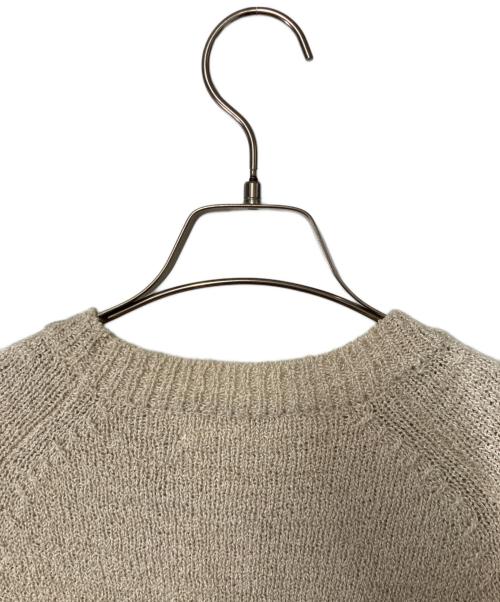 beautiful people（ビューティフルピープル）beautiful people (ビューティフルピープル) c/w uneveness yarn side zip pullover ベージュ サイズ:140の古着・服飾アイテム